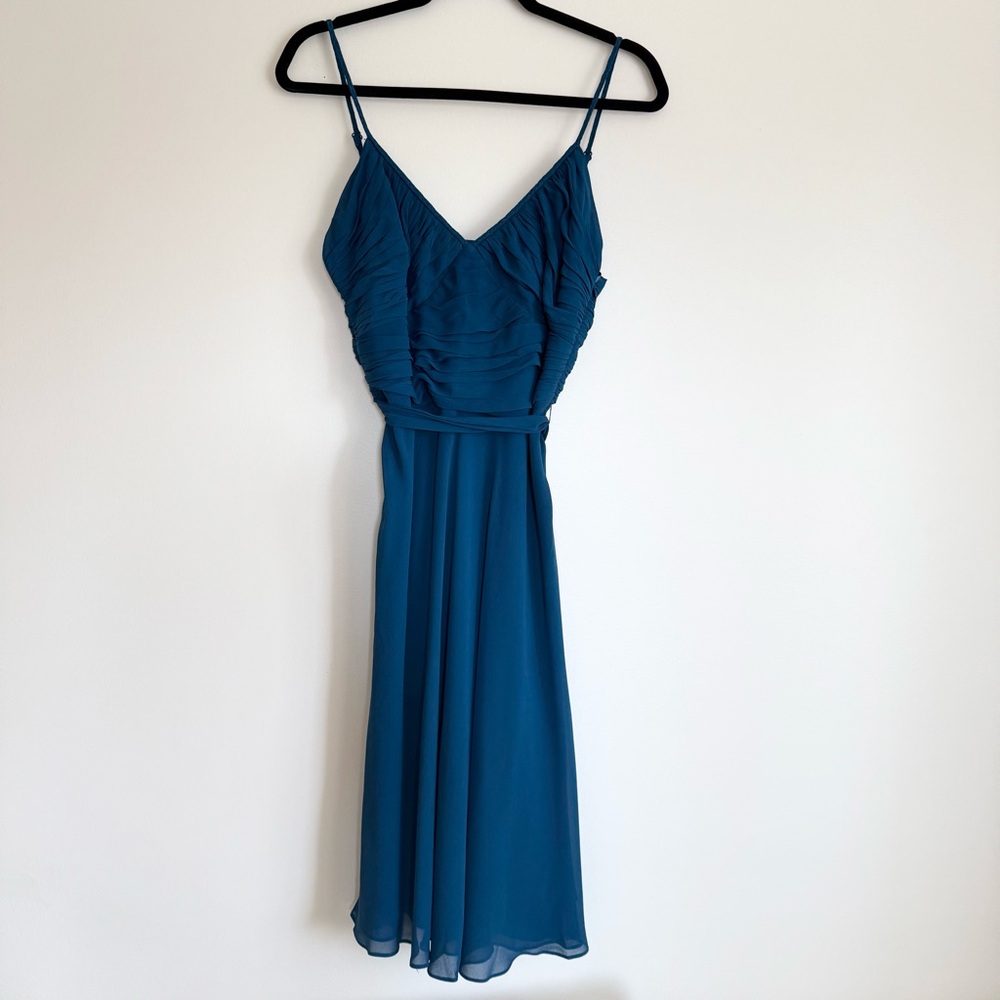 BCBG Maxazria Beautiful Blue Silk Dress